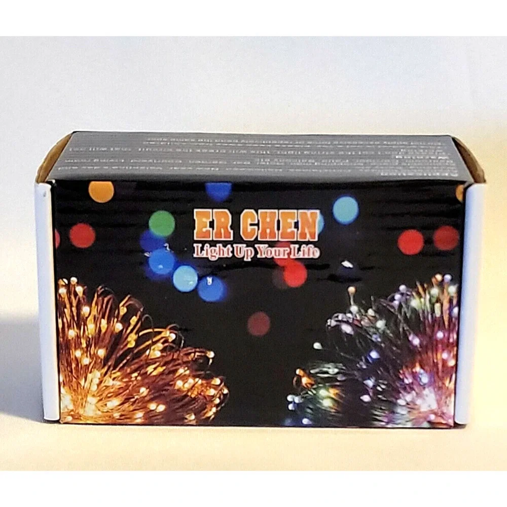 Er Chen String Lights Warm White + Red Copper Wire LED Starry String Lights NEW